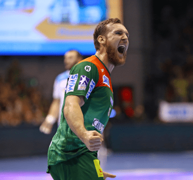 SCM-Spieler Christian O'Sullivan beim emotionalen Torjubel.