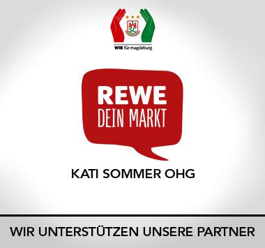 SC Magdeburg Infografik zur Unterstützung des Partners REWE Kati Sommer OHG.