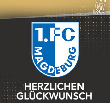 1.FCM Logo mit Herzlichen Glückwunsch Schriftzug