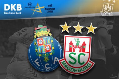 Vereinslogos des SC Magdeburg gegen FC Porto