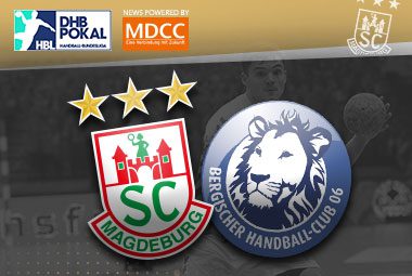 Vereinslogos des SC Magdeburg gegen BergischerHC