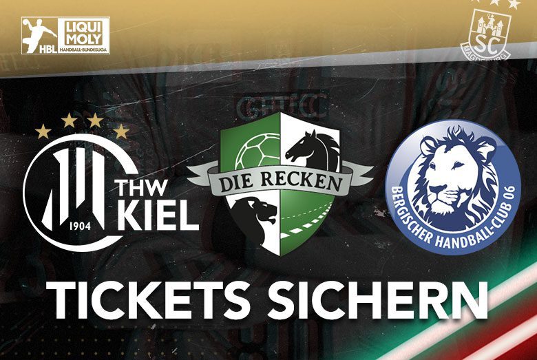 Grafik zum Ticketverkauf für die Heimspiele gegen den THW Kiel, die TSV Hannover-Burgdorf und den Bergischen HC.