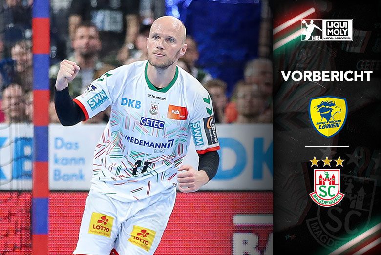 Vorbericht-Grafik zum Bundesliga-Spiel gegen die Rhein-Neckar Löwen mit Tim Hornke.