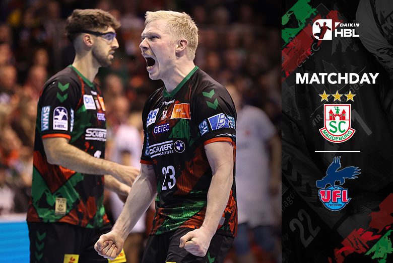 Matchday: Magnus Saugstrup jubelt emotional im Bundesliga-Spiel gegen den VfL Potsdam.