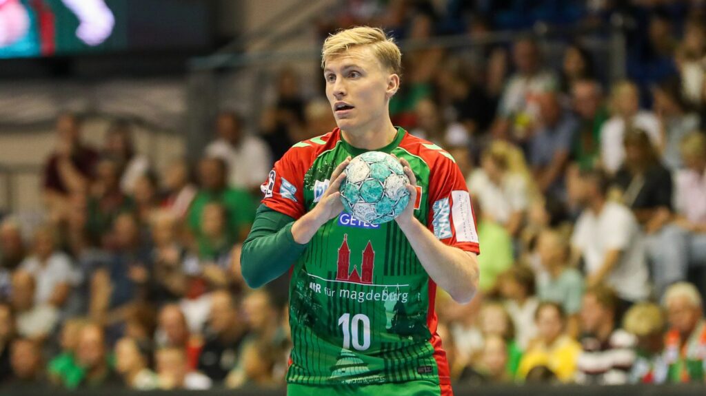 11.08.2026, xgox, Handball - Hummel Cup 2026 SC Magdeburg - GWD Mindenemspor, v.l. Gisli Kristjansson