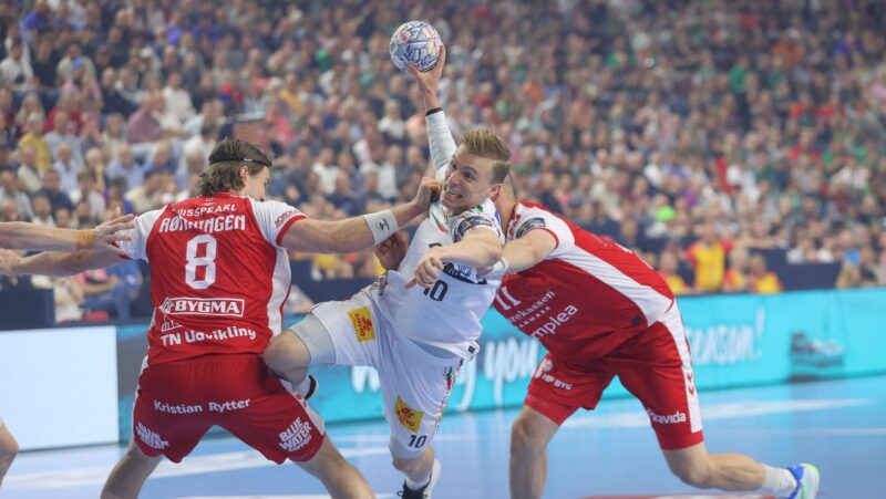 EHF Champions League Spiel um Platz 3, HBC Aalborg Handbold Gisli Thorgeir Kristjansson