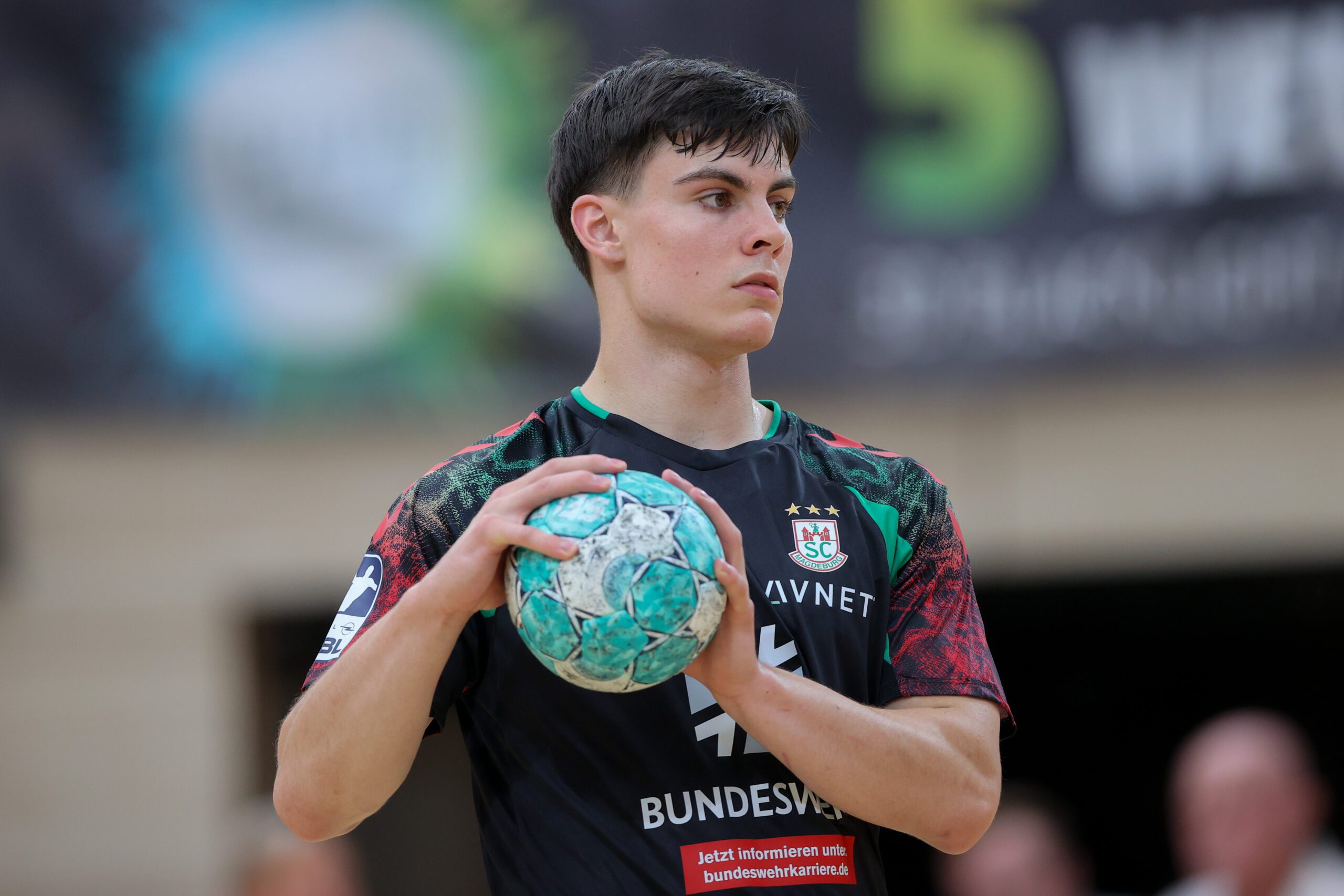 Handball Testspiel, SC Magdeburg - HSC 2000 Coburg v.l. Tim Thielicke