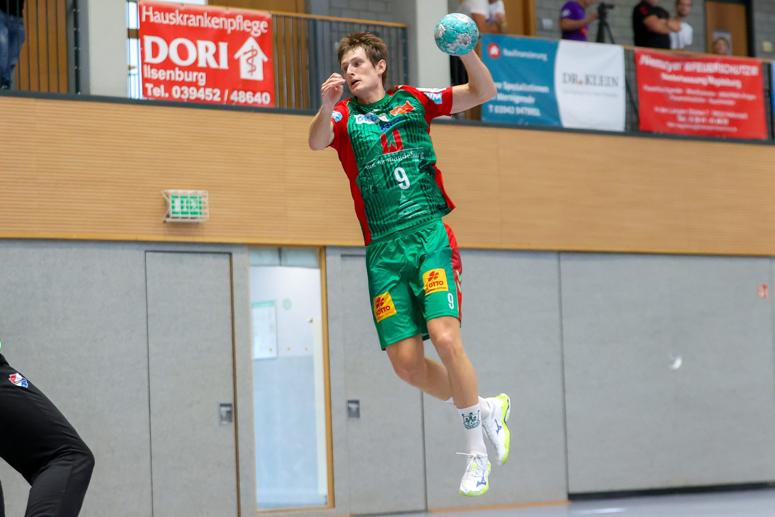 Handball - Testspiel SC Magdeburg - Corotop Gwardia Opole emspor, v.l. Oskar Vind Rasmussen
