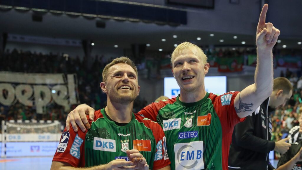 Albin Lagergren Magnus Sausgstrup Jubel Heimspiel