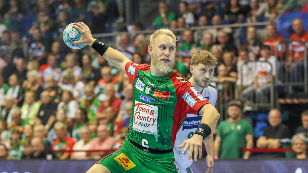 Matthias Musche 7 Meter Wurf Heimspiel Siebenmeter