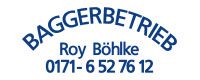 Roy Boehlke Baggerbetrieb Logo