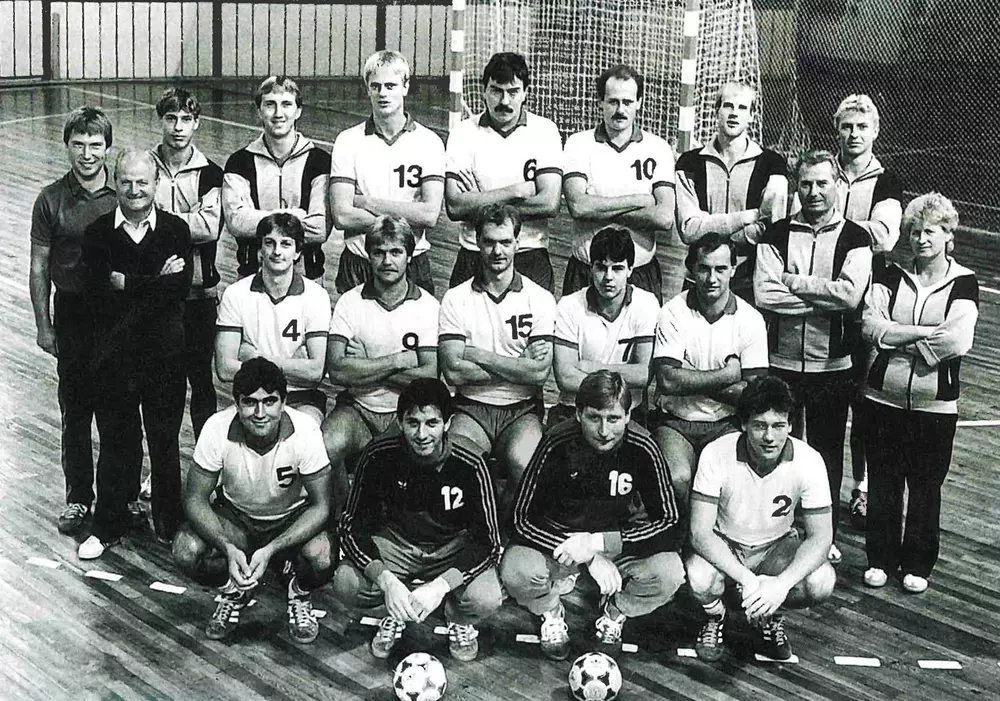 Die Mannschaft des SC Magdeburg 1987