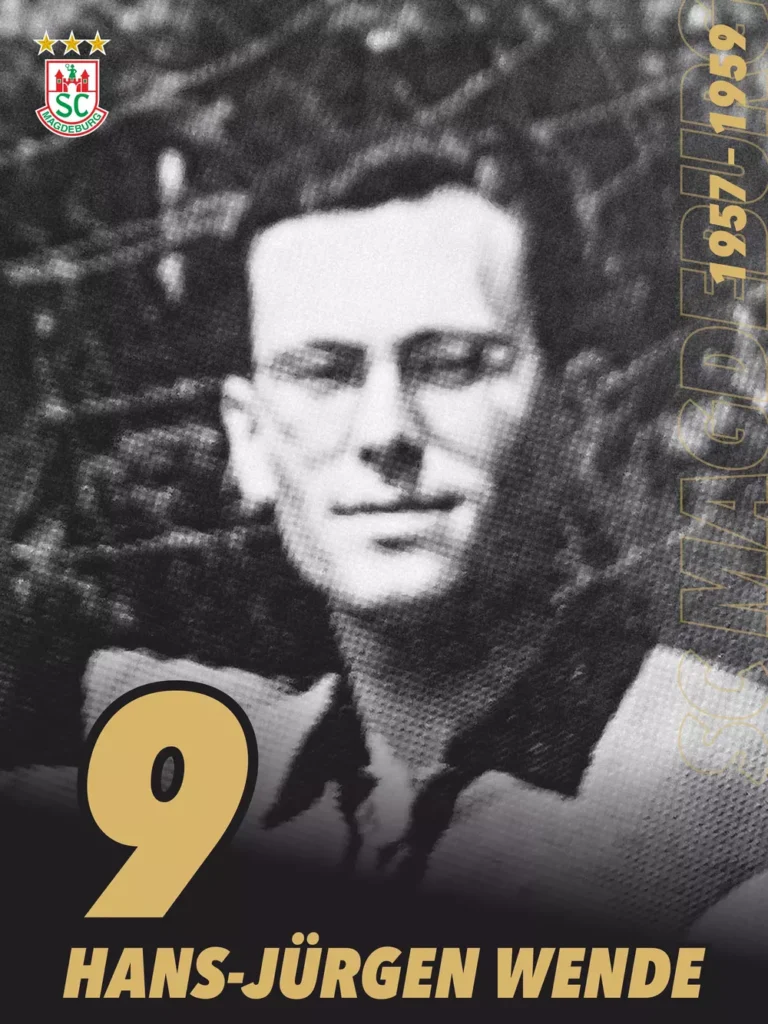 Hall of Fame Banner von Hans-Jürgen Wende mit der Nummer 9.