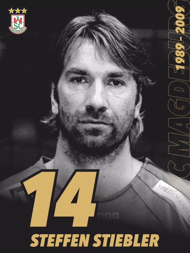 Hall of Fame Banner von Steffen Stiebler mit der Nummer 14.