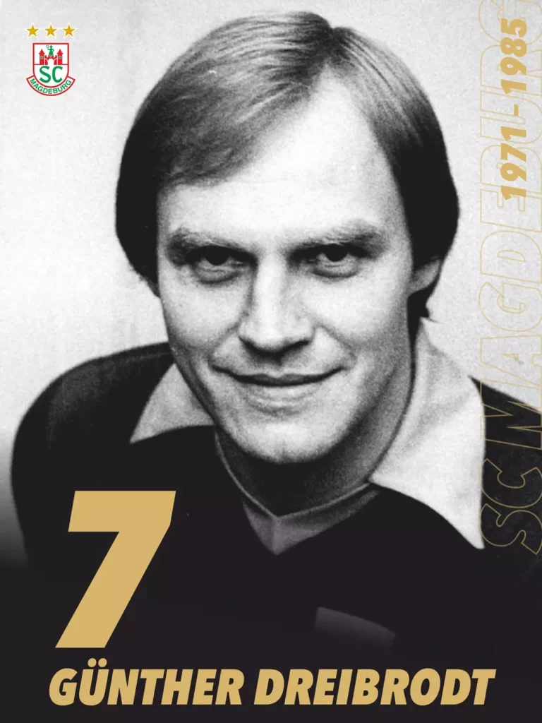 Hall of Fame Banner von Günther Dreibrodt mit der Nummer 7.
