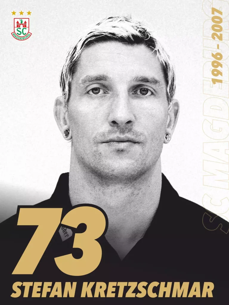 Hall of Fame Banner von Stefan Kretzschmar mit der Nummer 73.