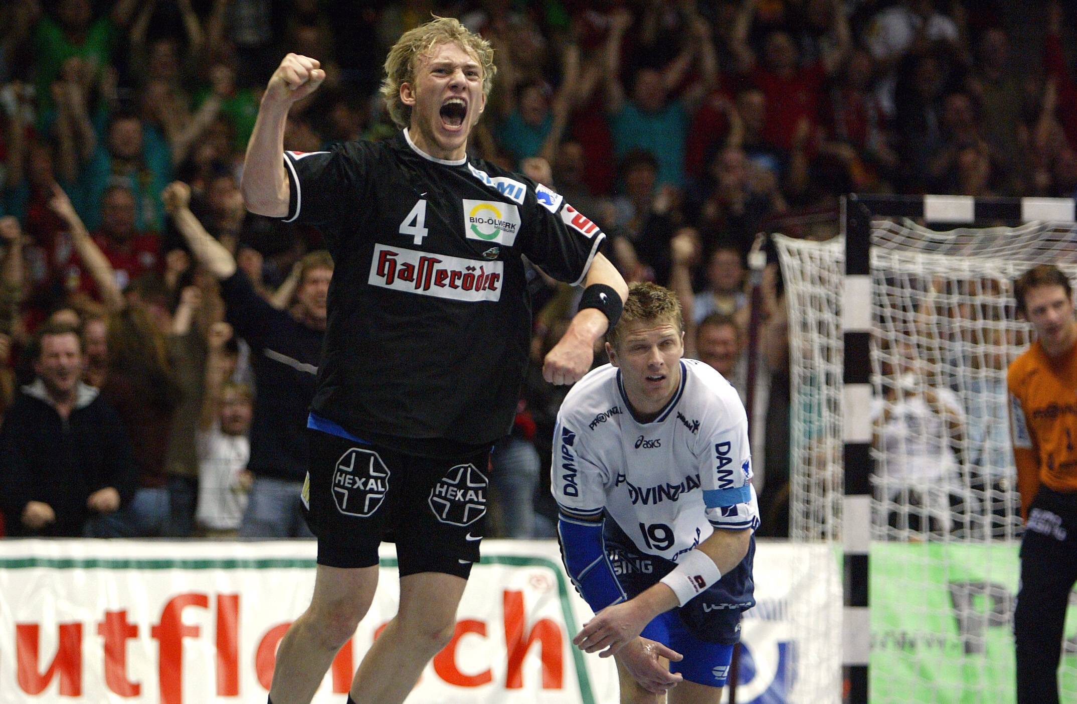 Yves Grafenhorst jubelt beim Heimspiel
