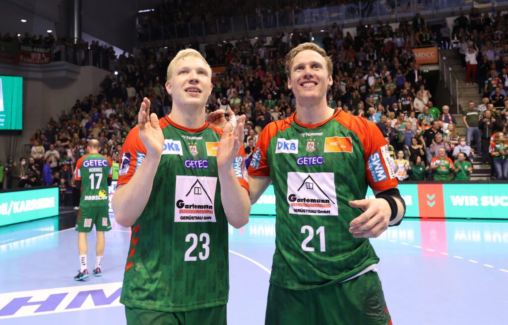 Magnus Saugstrup Magnus Gullerud Heimspiel Saison 2022 Jubel