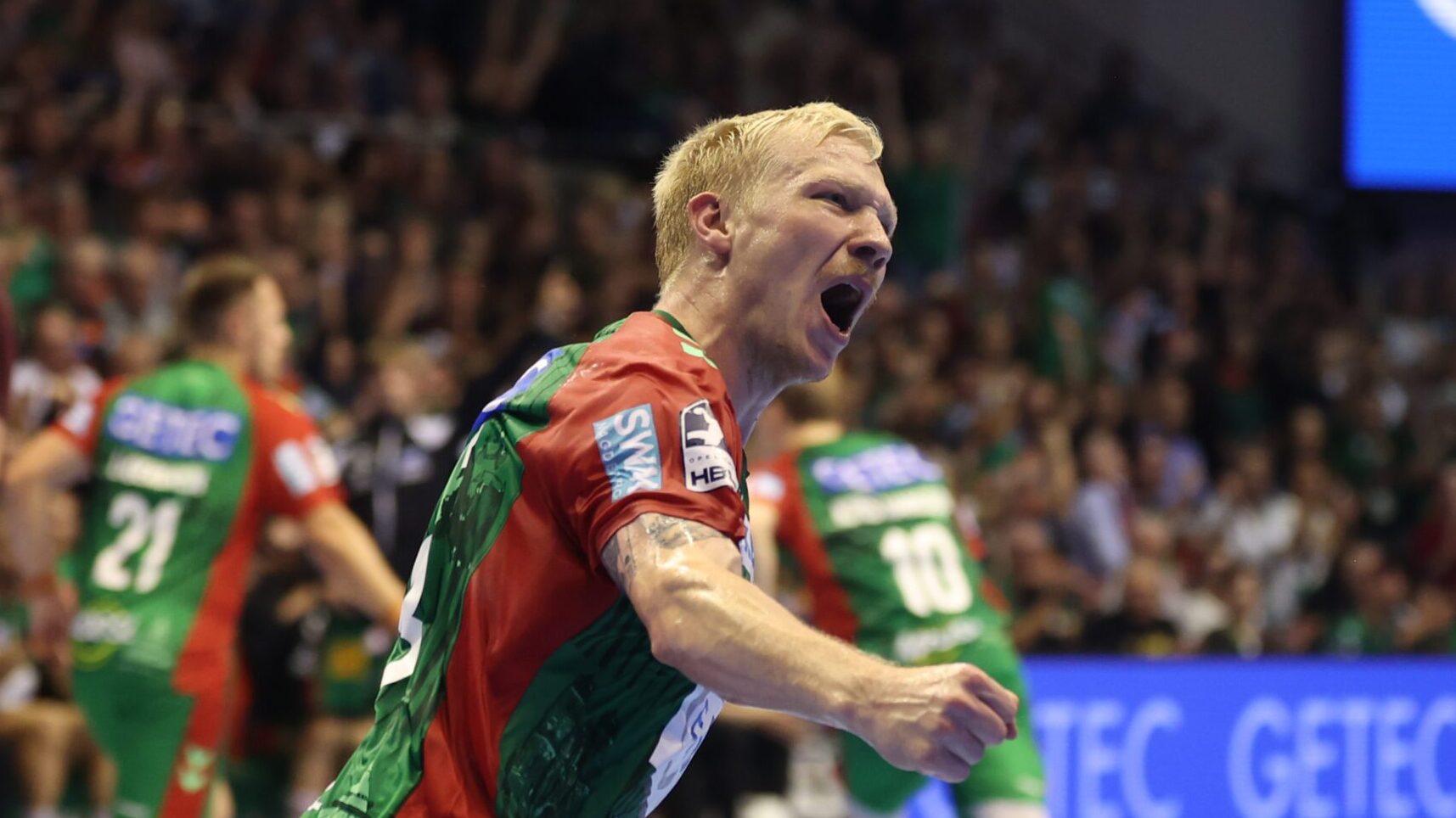 Magnus Saugstrup Jubel Heimspiel Saison 2026 2027