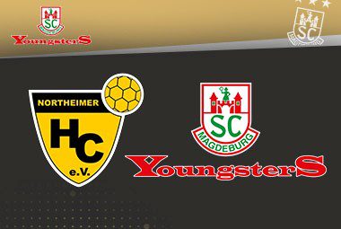 Begegnungsgrafik der SC Magdeburg Youngsters gegen den Northeimer HC.